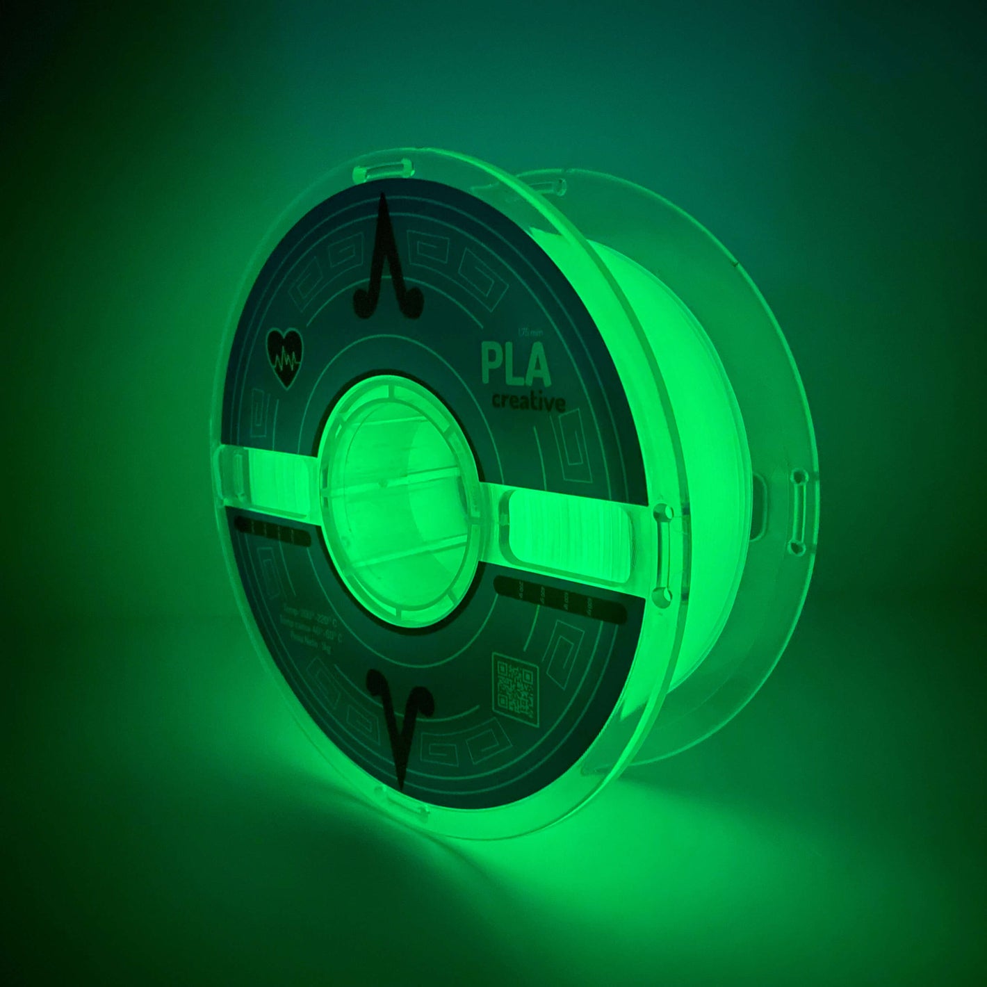 FILAMENTO PLA CREATIVE GLOW VERDE PARA EMPRESA 3D